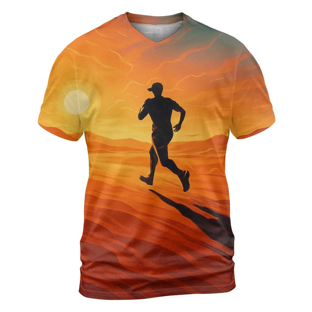 Desert Marathon Mirage creative print fashion shirts