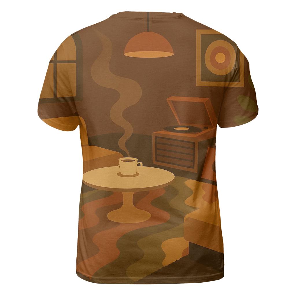 Coffee Lounge Vibes creative print fashion shirts