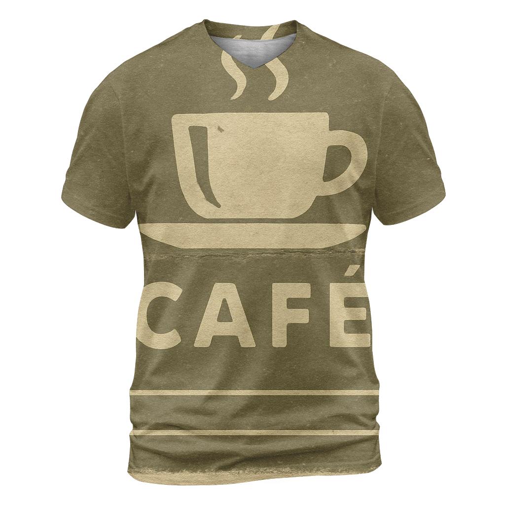 Vintage Coffeehouse Matchbook Art trendy printed shirt styles