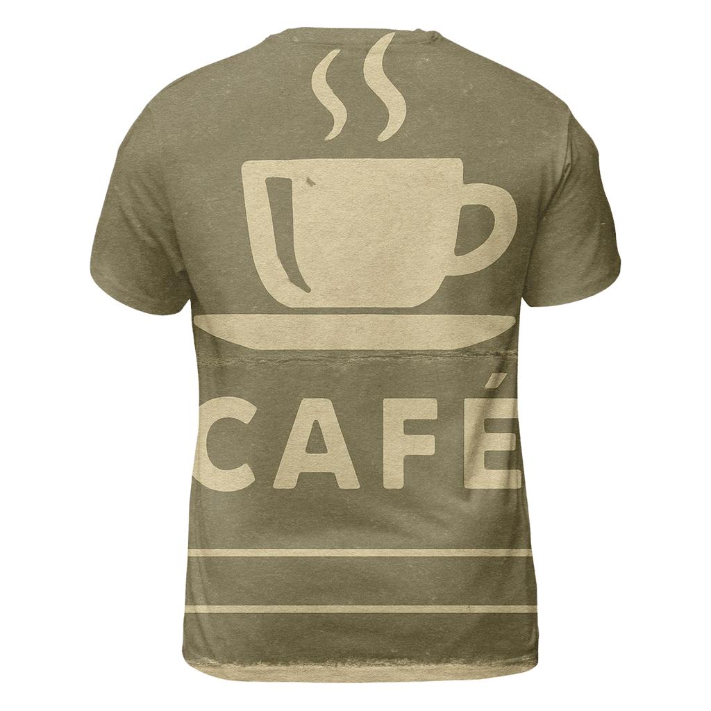 Vintage Coffeehouse Matchbook Art trendy printed shirt styles