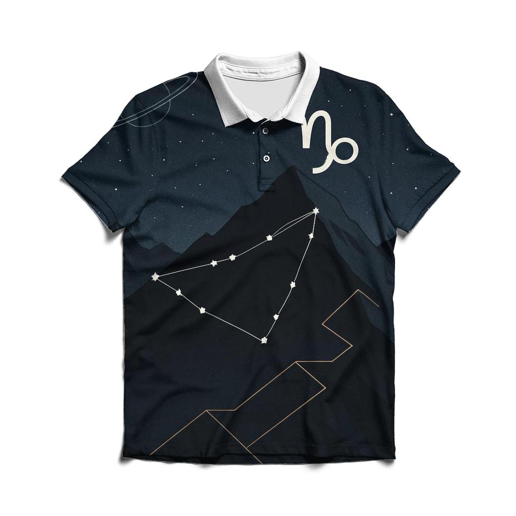 Capricorn Mountain Gate Star Ascent classic pique polos