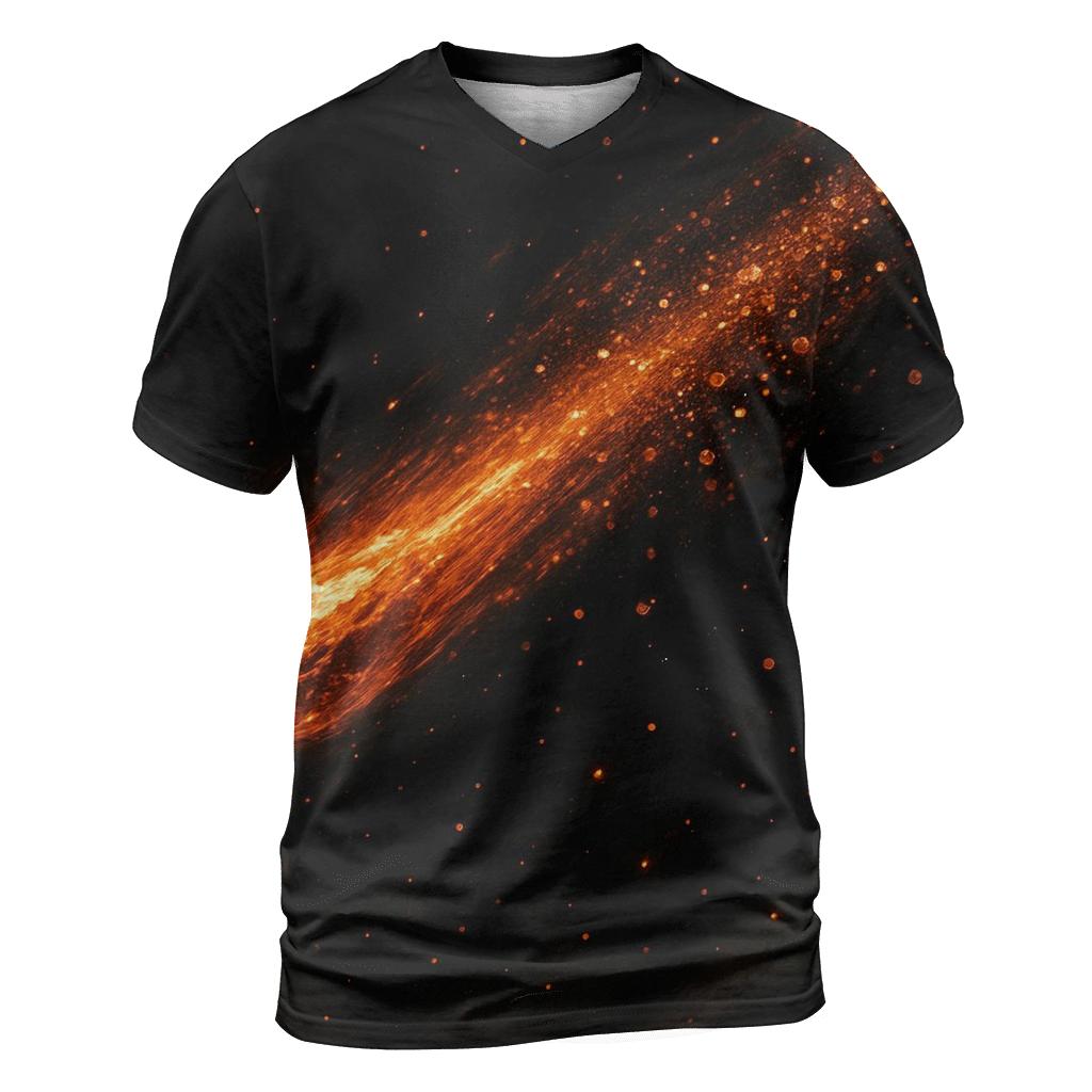 Bronze Meteor Glitter Trail vibrant all-over design tees