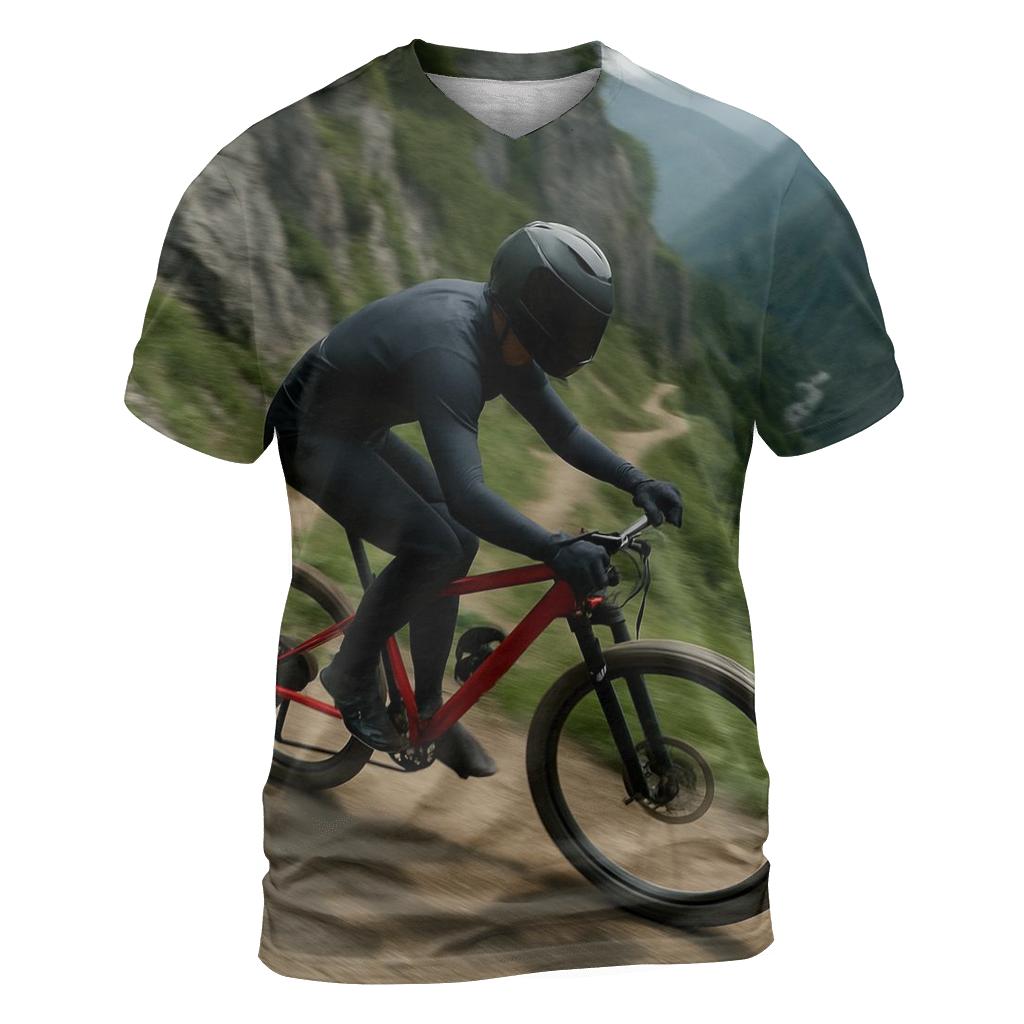 Mountain Trail Cycling Descent custom all-over print shirts