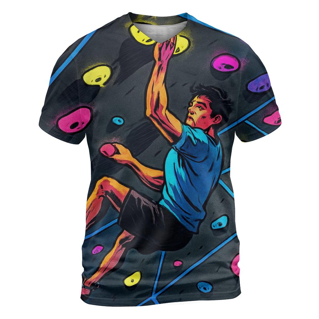 Neon Indoor Climbing Wall personalized full print shirts