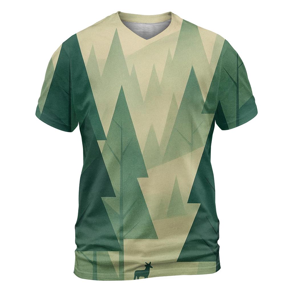 Geometric Forest Echo personalized full print shirts