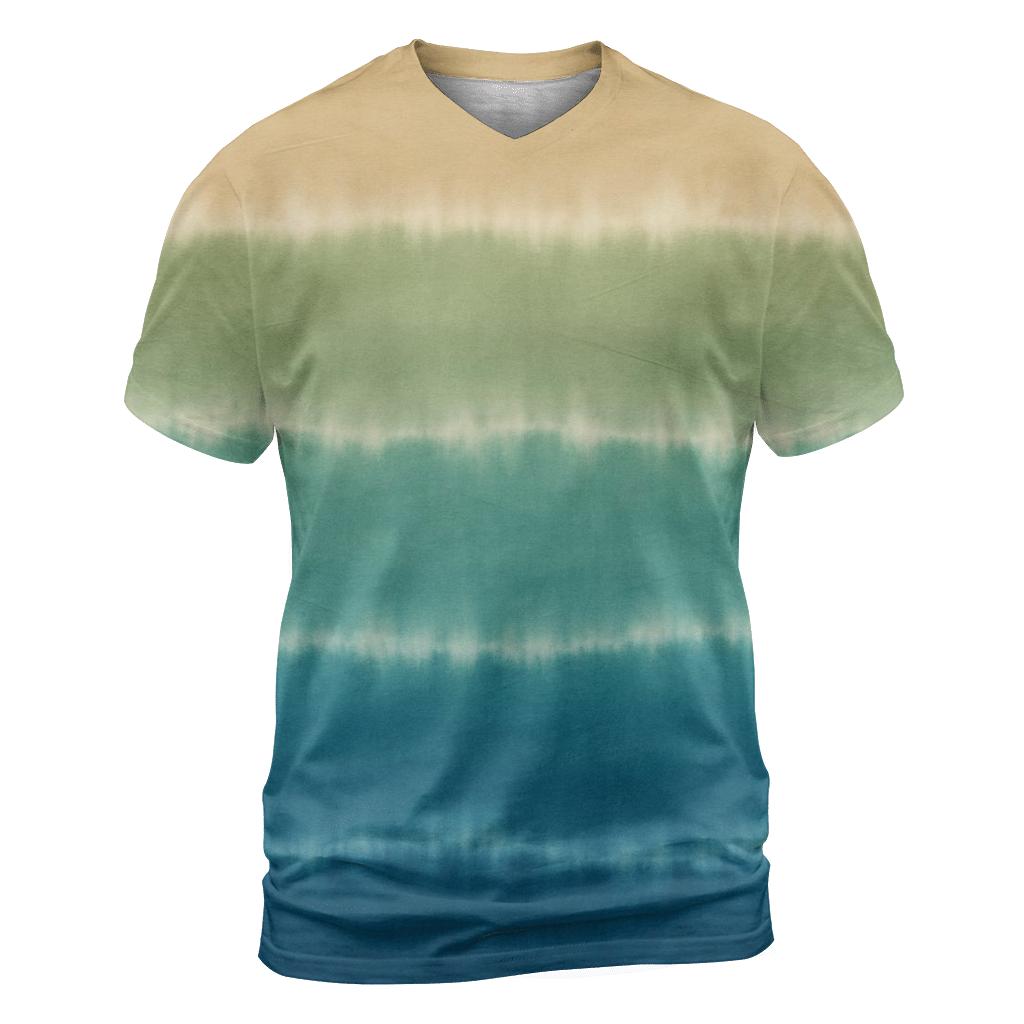 Horizon Ombre Low Tide Stripes trendy printed shirt styles