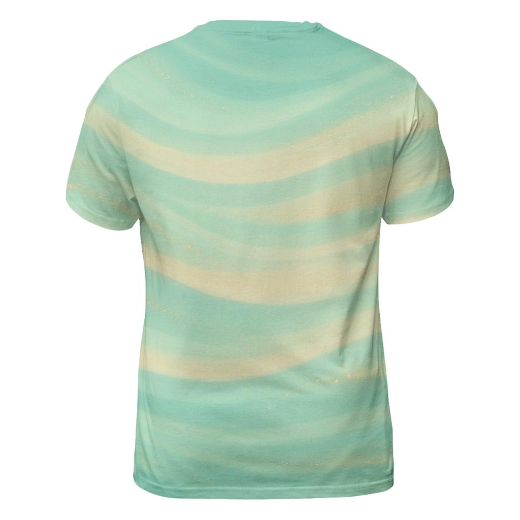 Gilded Aurora Wave statement graphic shirts