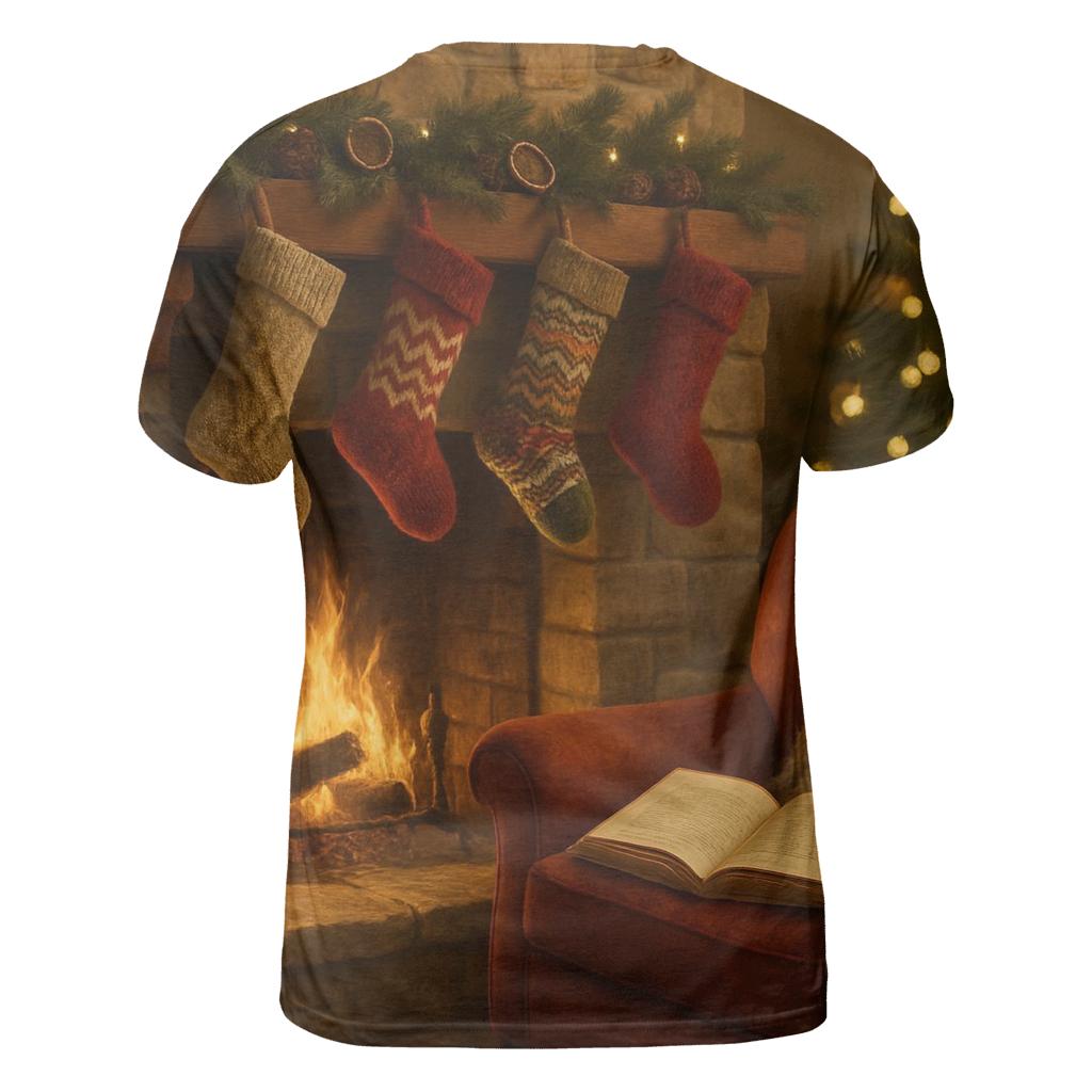Fireside Stockings And Storybook Glow designer pattern shirts