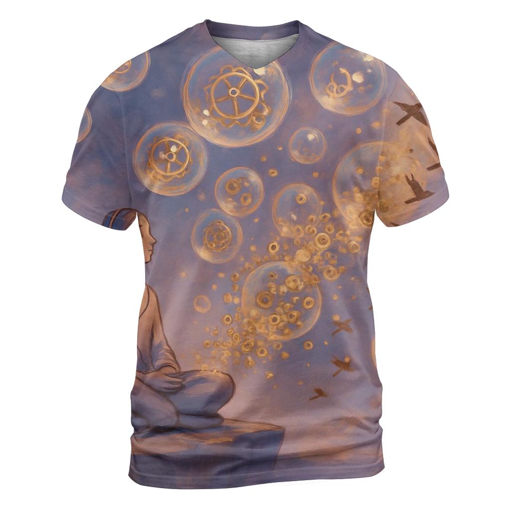 Clockwork Bubble Avalanche unique graphic print tees