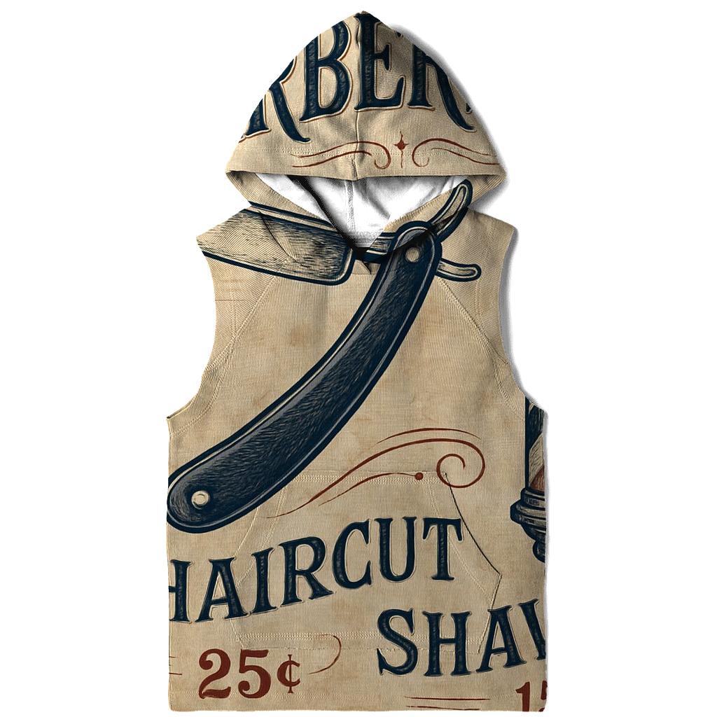 Classic Barbershop Wall Advertisement lightweight hoodies