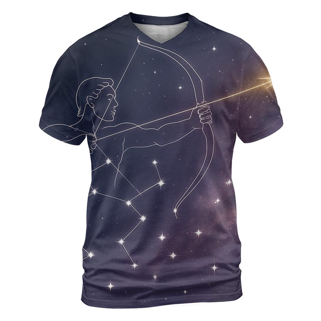 Sagittarius Galactic Archer Trajectory custom all-over print shirts