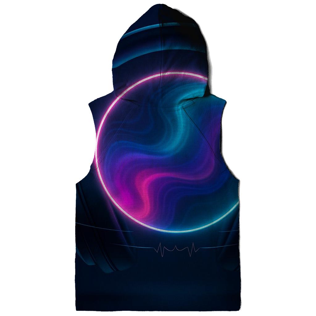 Holographic Headphone Halo embroidered hoodies