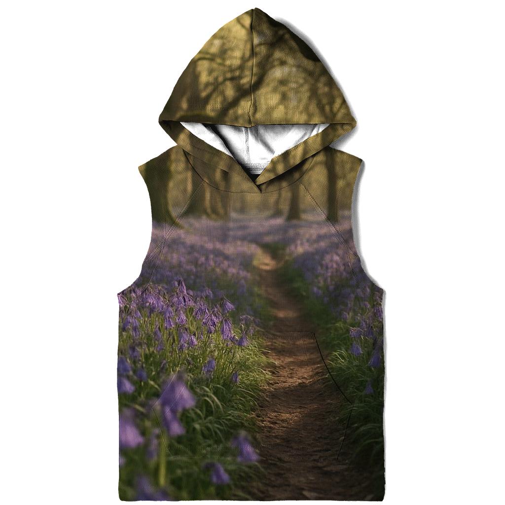 Bluebells In Ancient Woodland Hollow embroidered hoodies