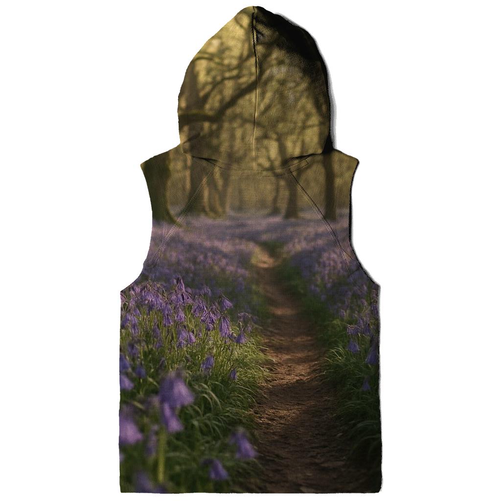 Bluebells In Ancient Woodland Hollow embroidered hoodies