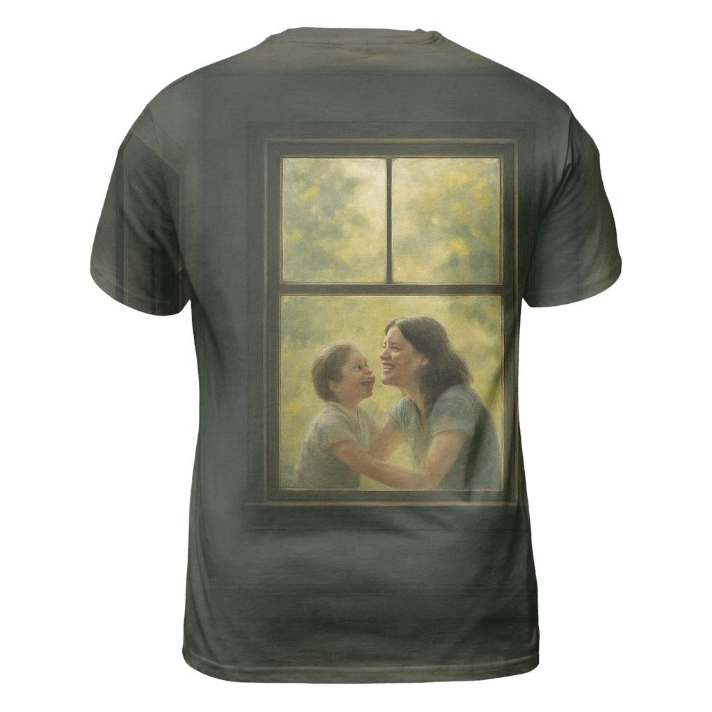 The Memory Window That Never Closes artistic all-over print tops