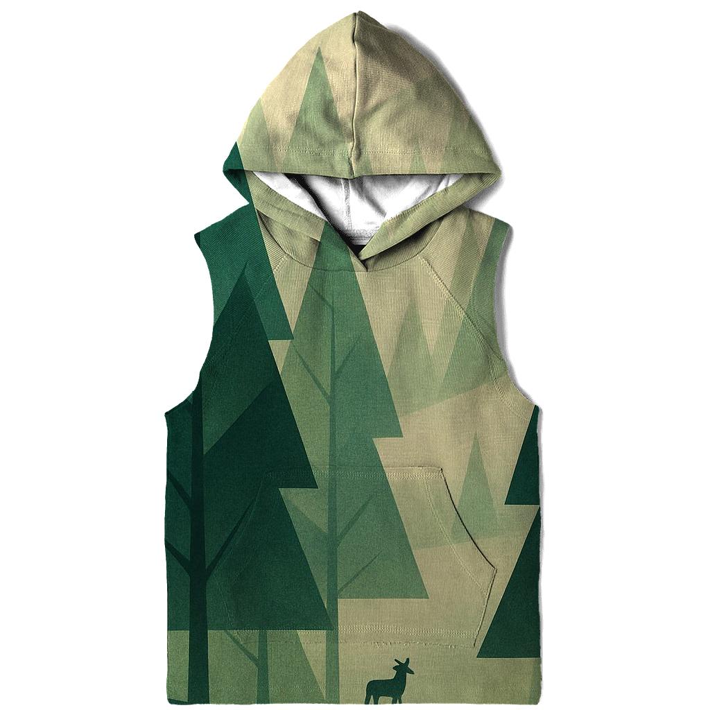 Geometric Forest Echo premium hoodies