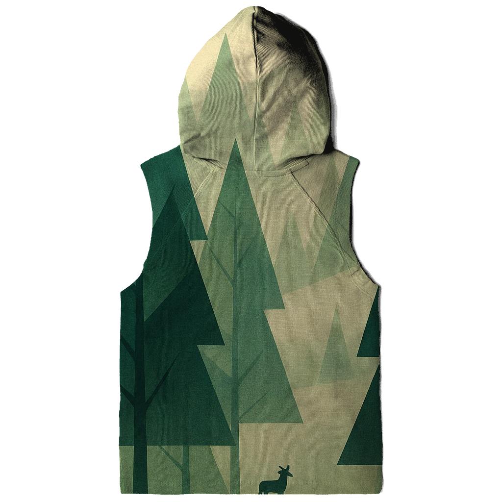 Geometric Forest Echo premium hoodies