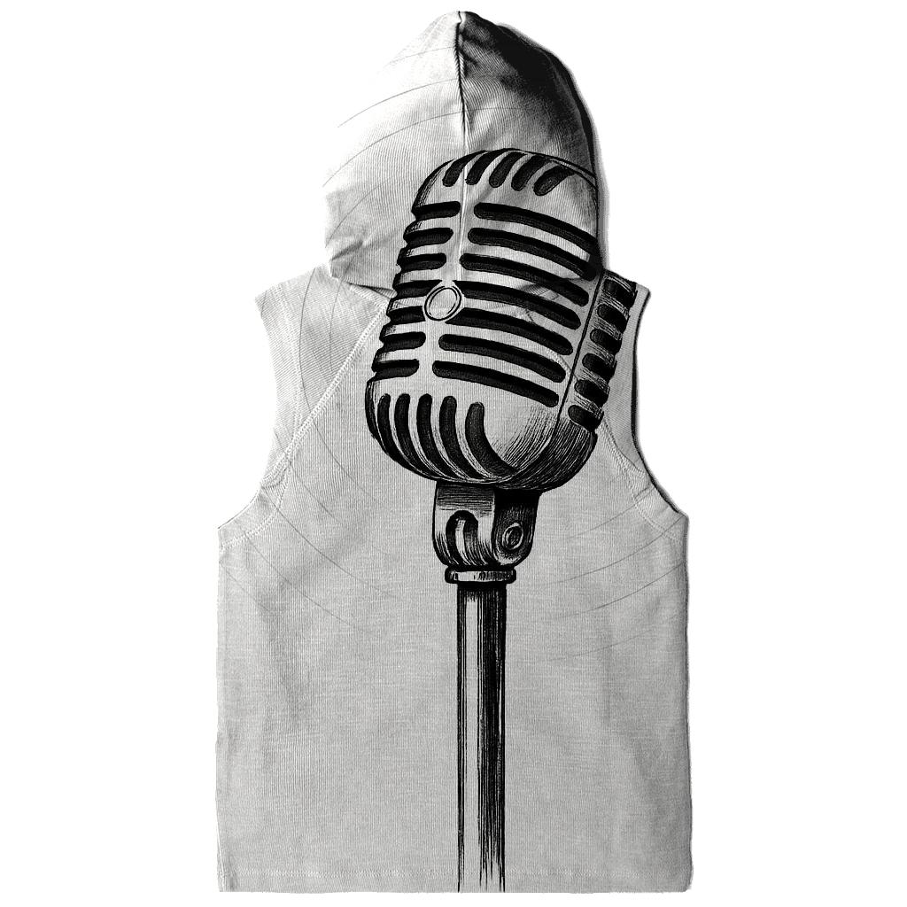 Minimal Mono Microphone lightweight hoodies