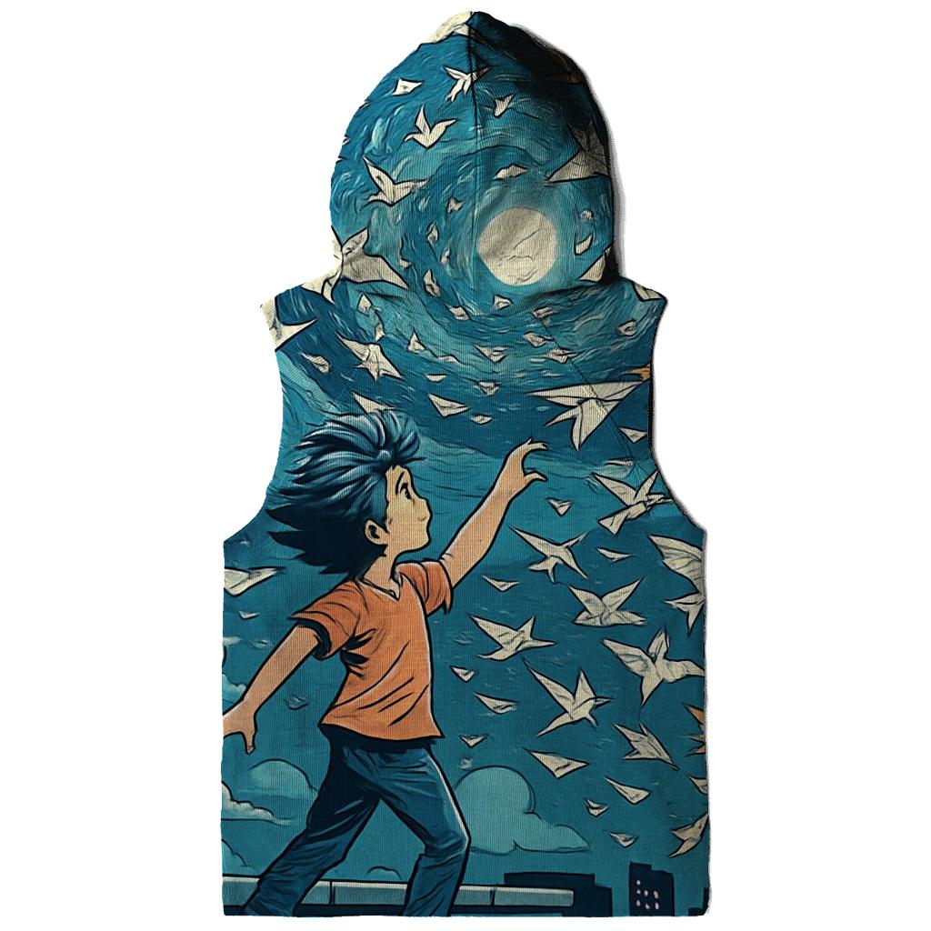 Paper Airplane Chaos Portal premium hoodies