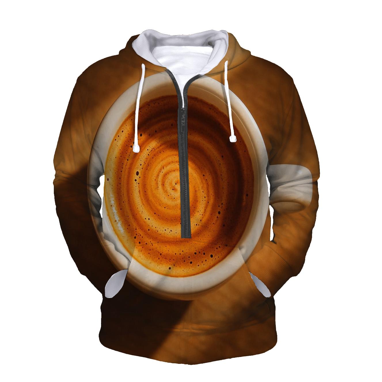 Sunrise Espresso Bloom premium hoodies