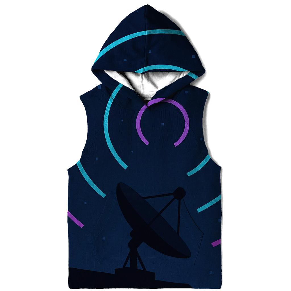 Retro Satellite Signal hoodie styles