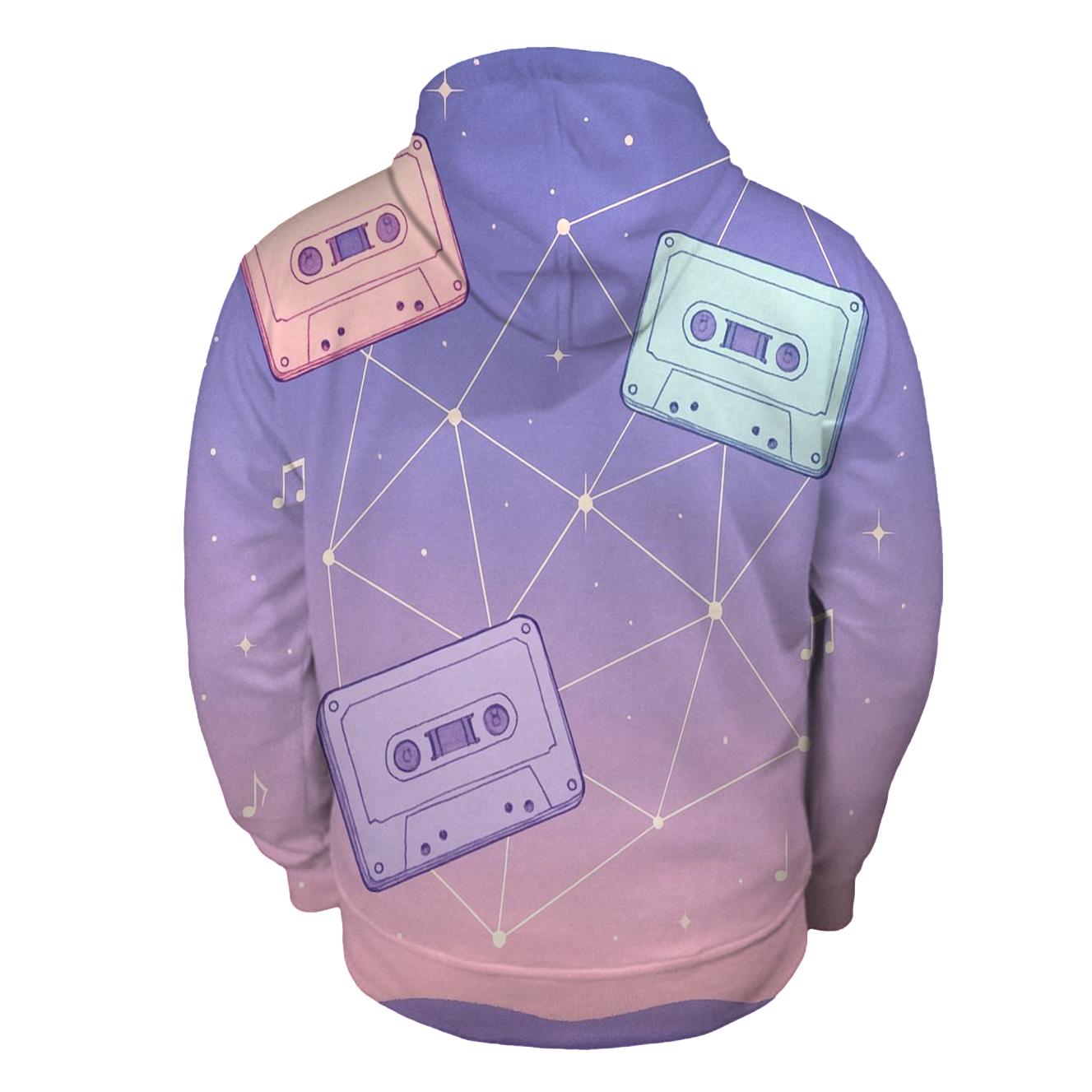 Pastel Cassette Constellations hoodies fashion