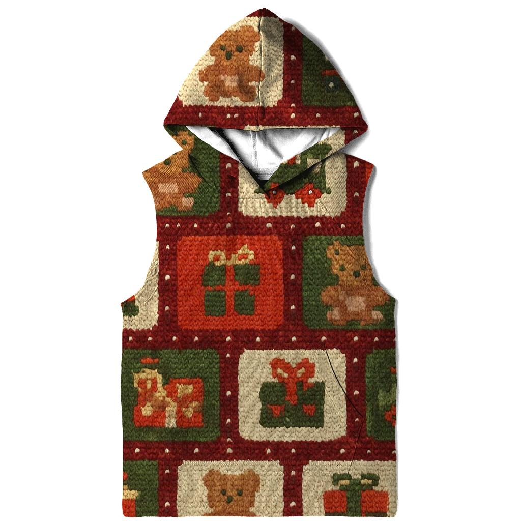 North Pole Toy Workshop Brick Design zip-up hoodies