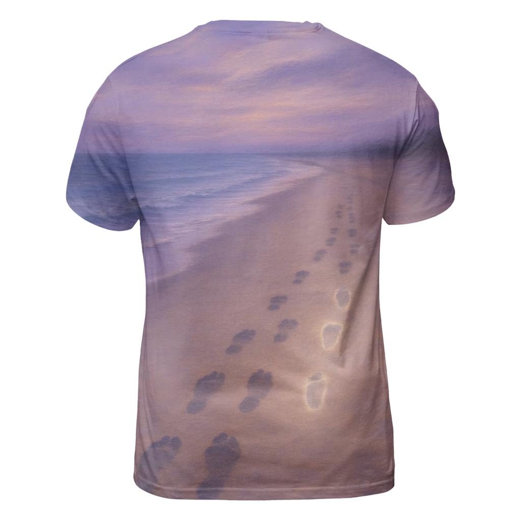 Footsteps That Walk Beside Even When Apart vibrant all-over design tees