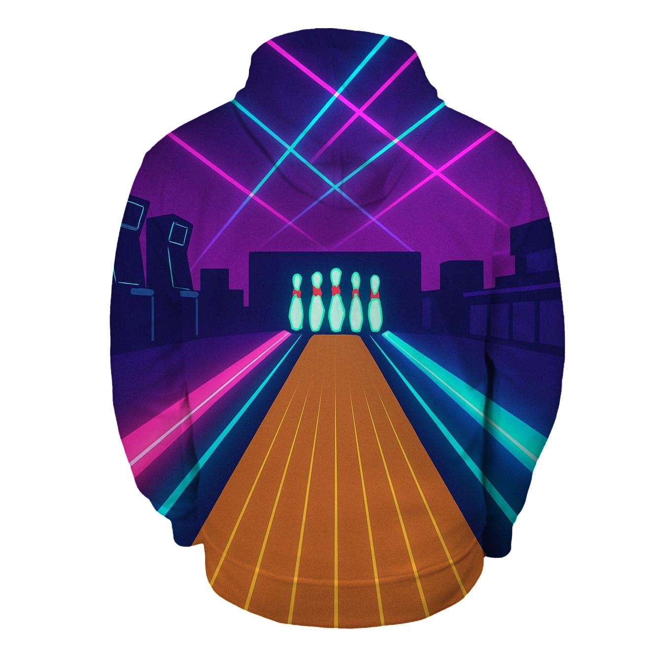 Laser Bowling Alley lightweight hoodies