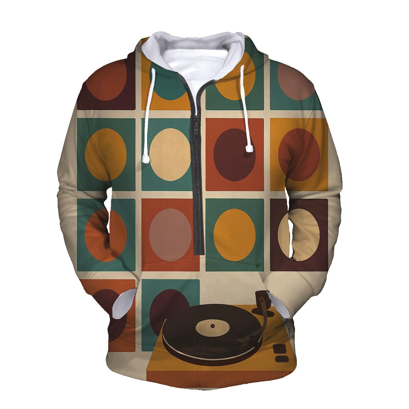 Boho Record Wall hoodie styles