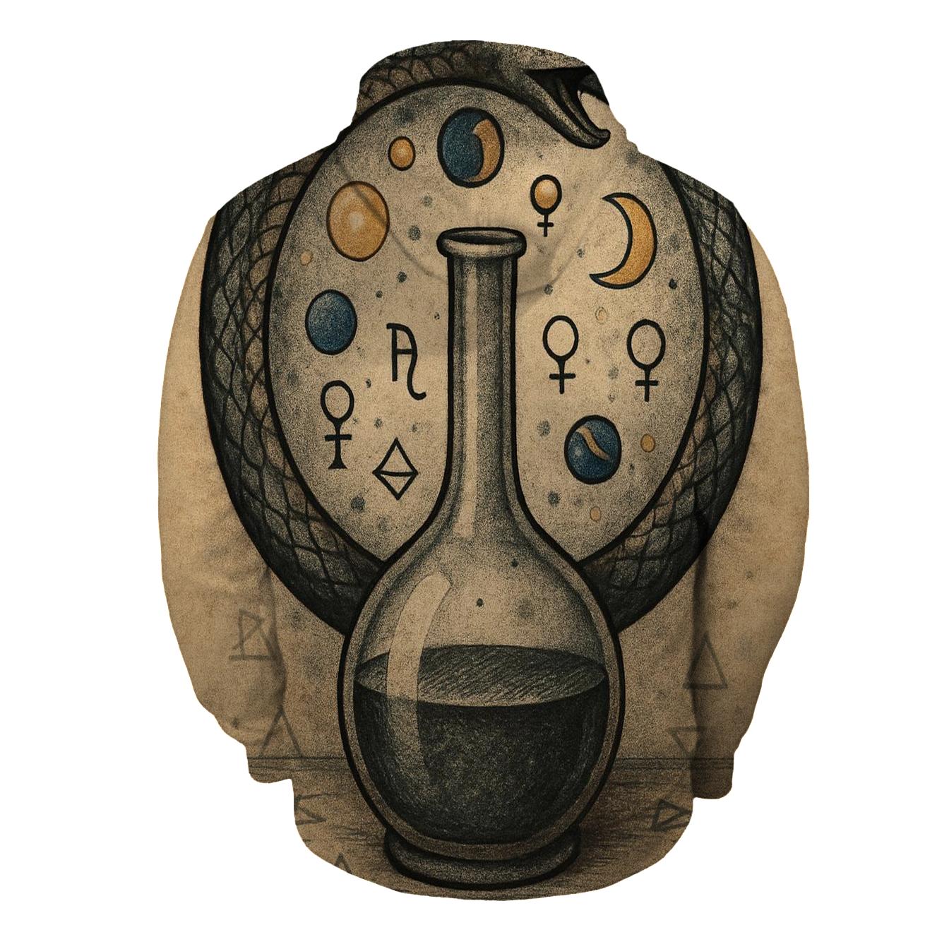 Alchemical Laboratory Ouroboros embroidered hoodies