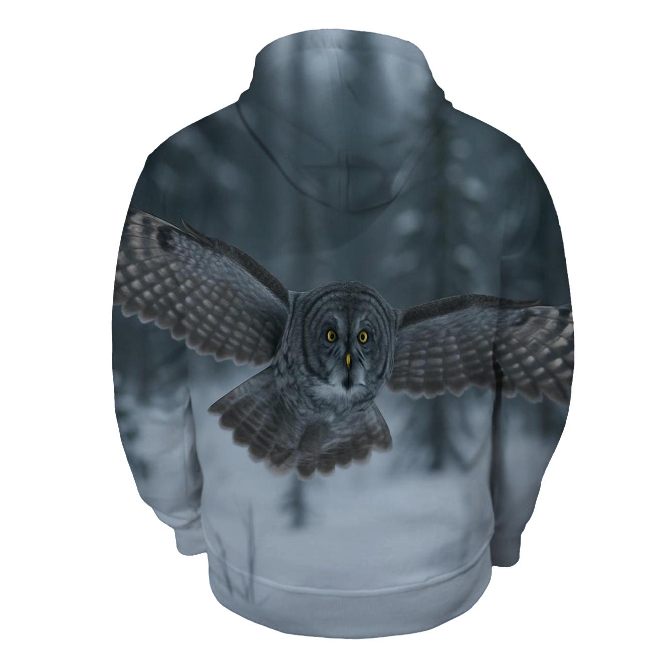 Great Gray Owl Silent Glide In Spruce Bog hoodie styles