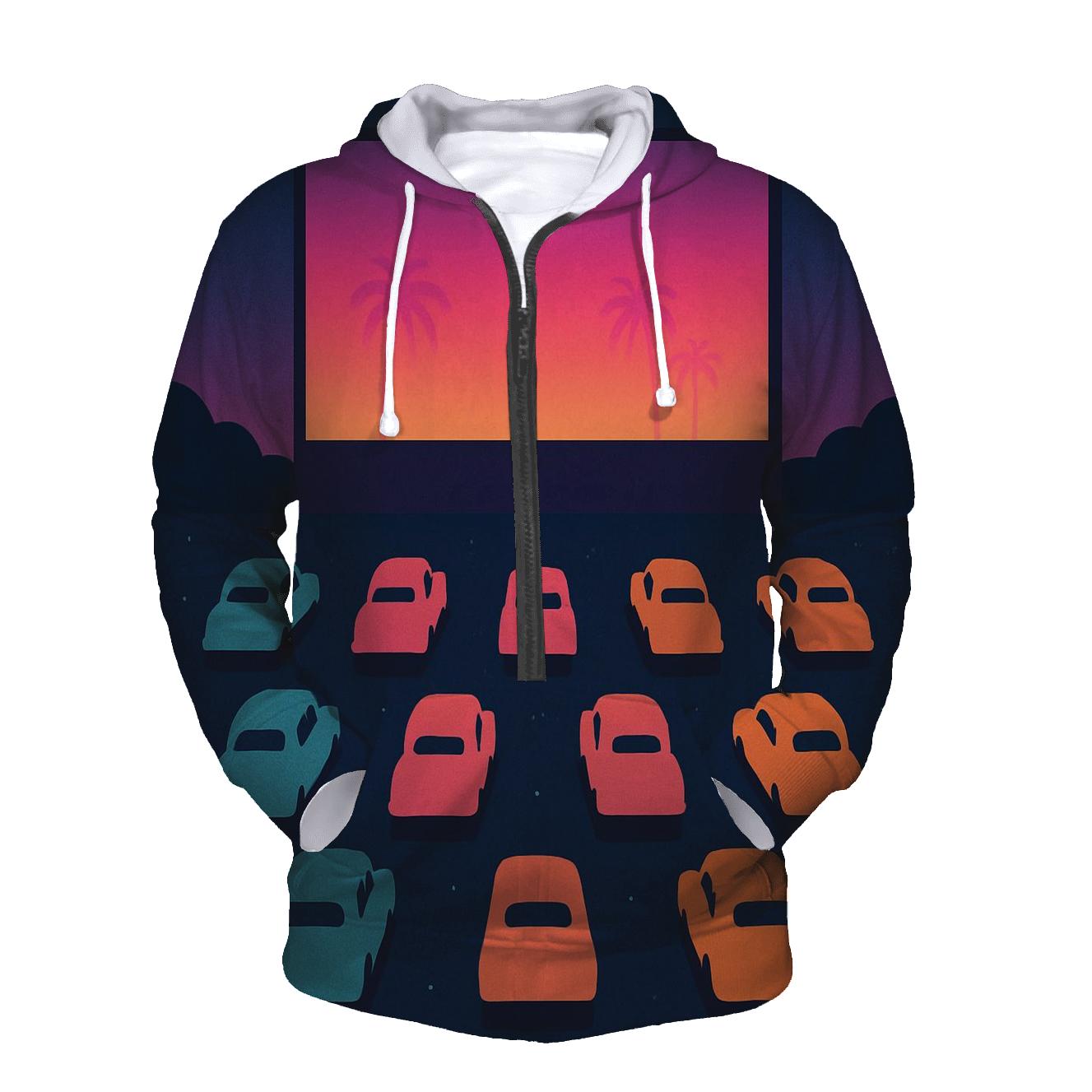 Vapor Drive In Theater custom hoodies