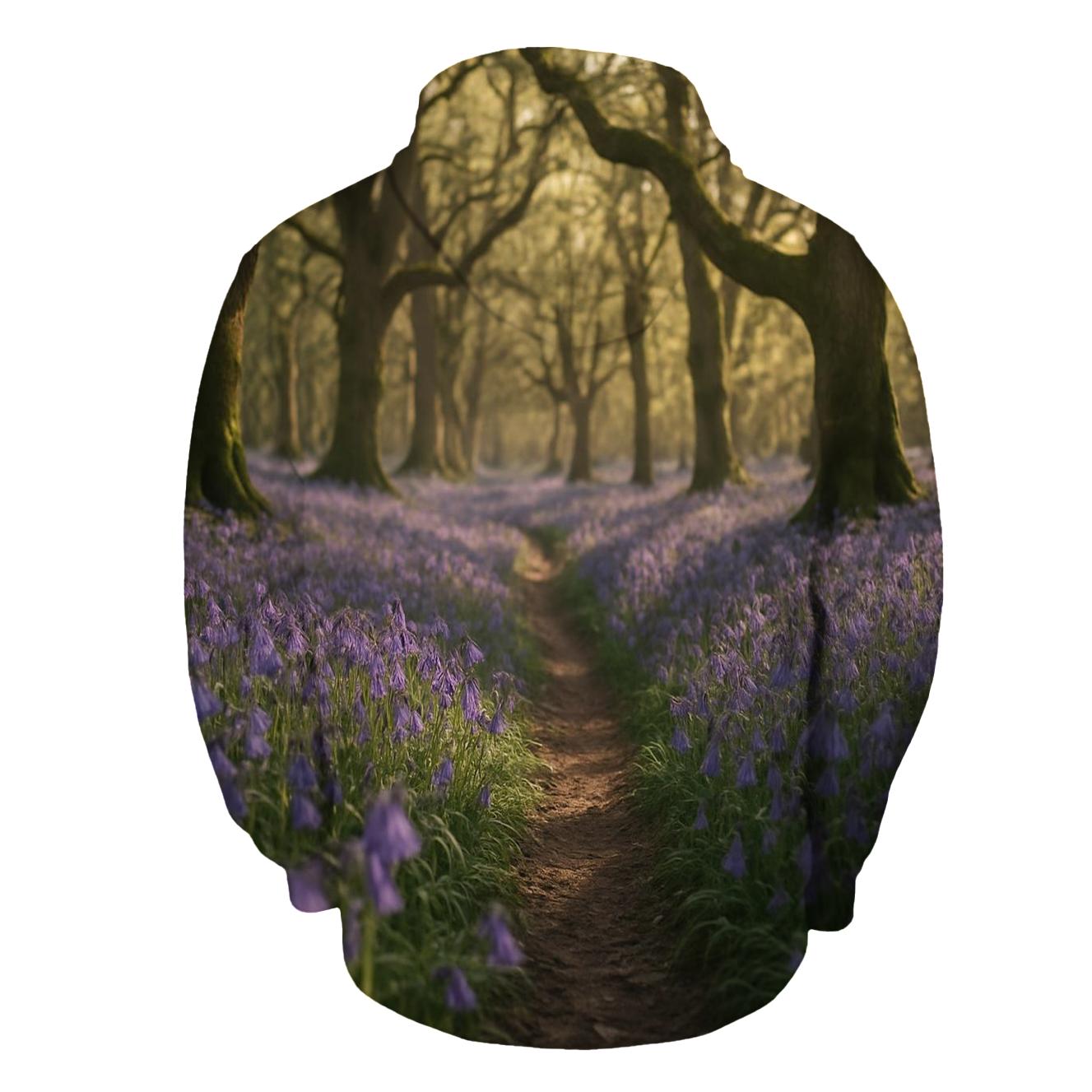 Bluebells In Ancient Woodland Hollow custom hoodies