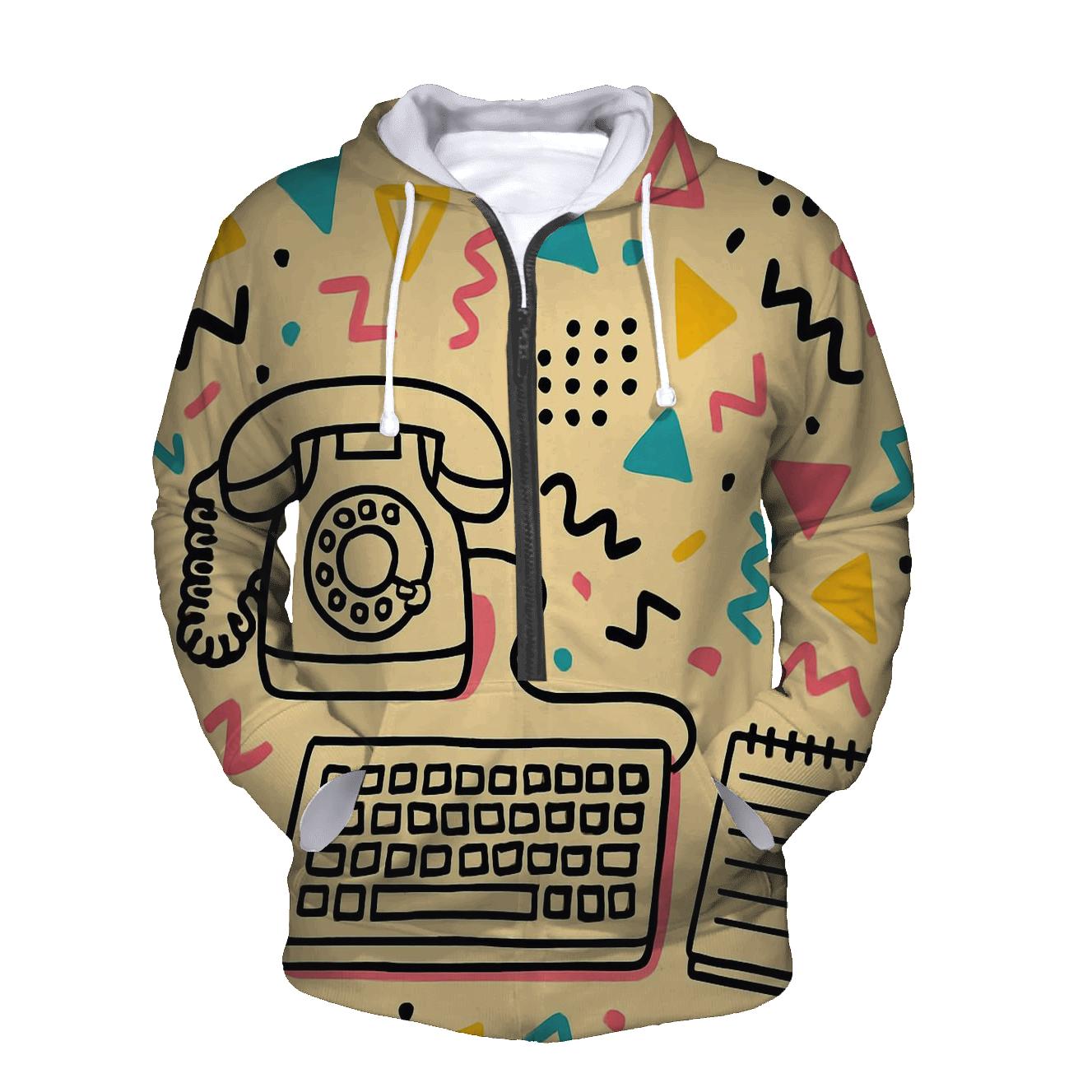 Memphis Office Desk hoodie designs