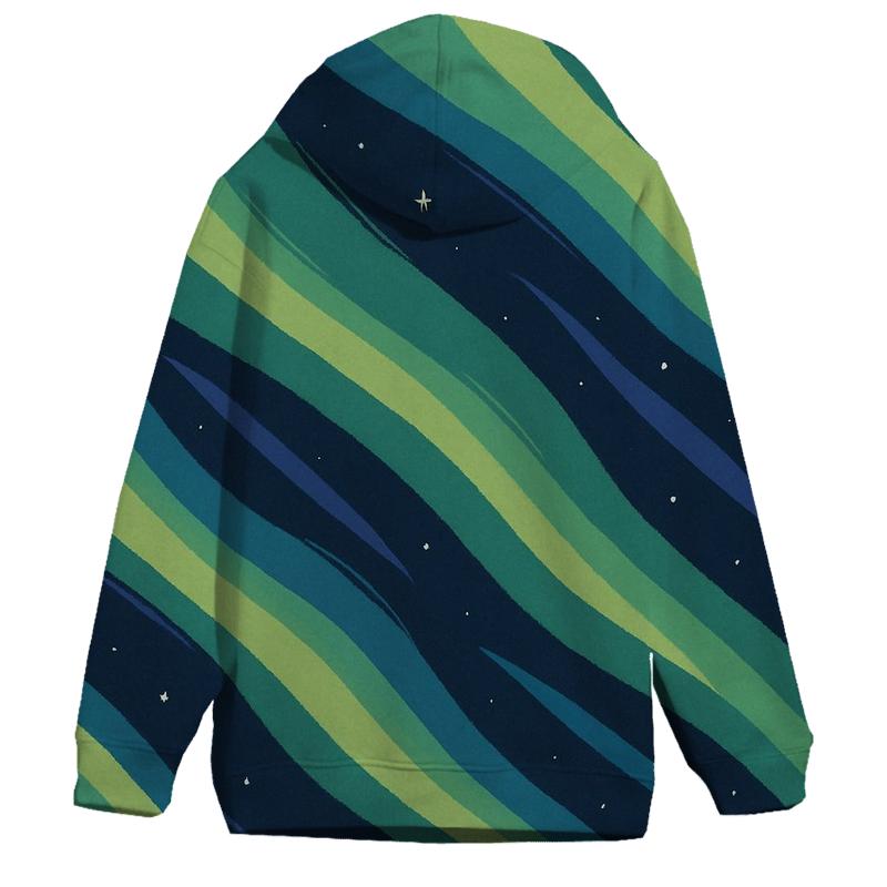 Aurora Ribbon Crosswinds embroidered hoodies