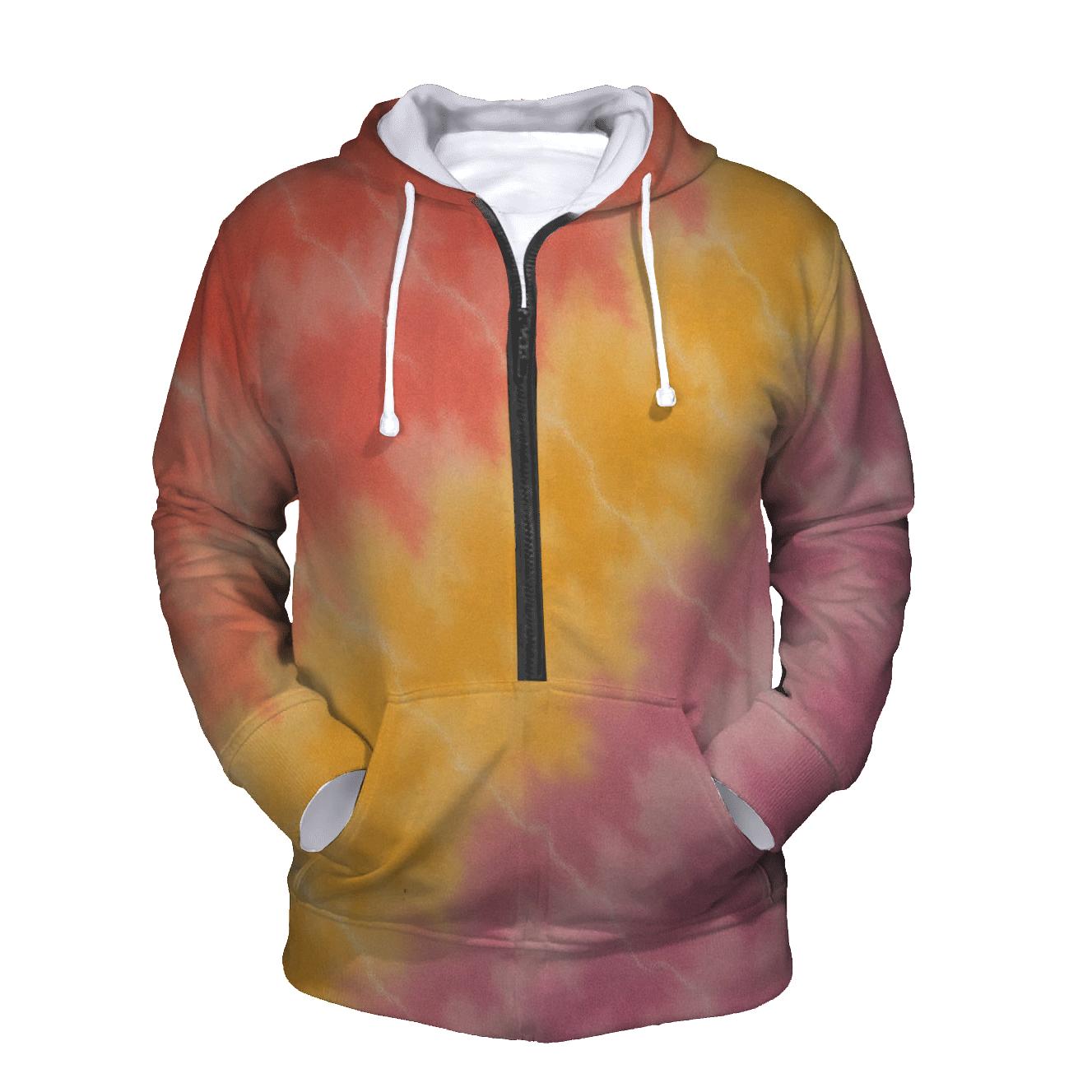Diagonal Sunset Scrunch Field hoodie designs