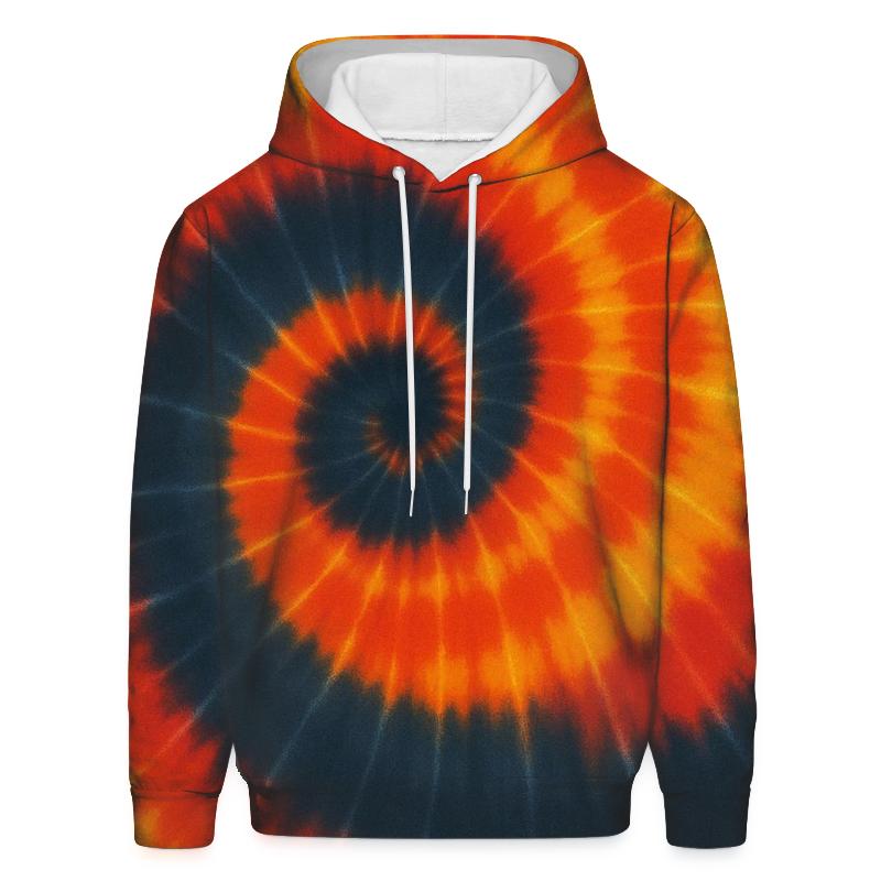 Solar Spiral Overdye Eclipse printed hoodies