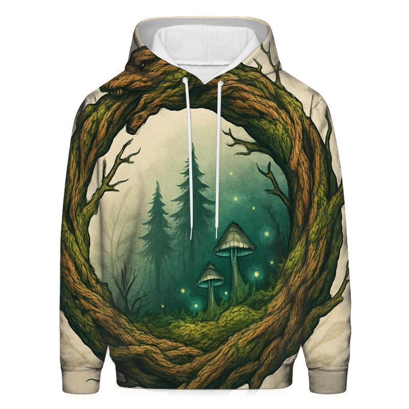 Forest Roots Ouroboros Portal premium hoodies