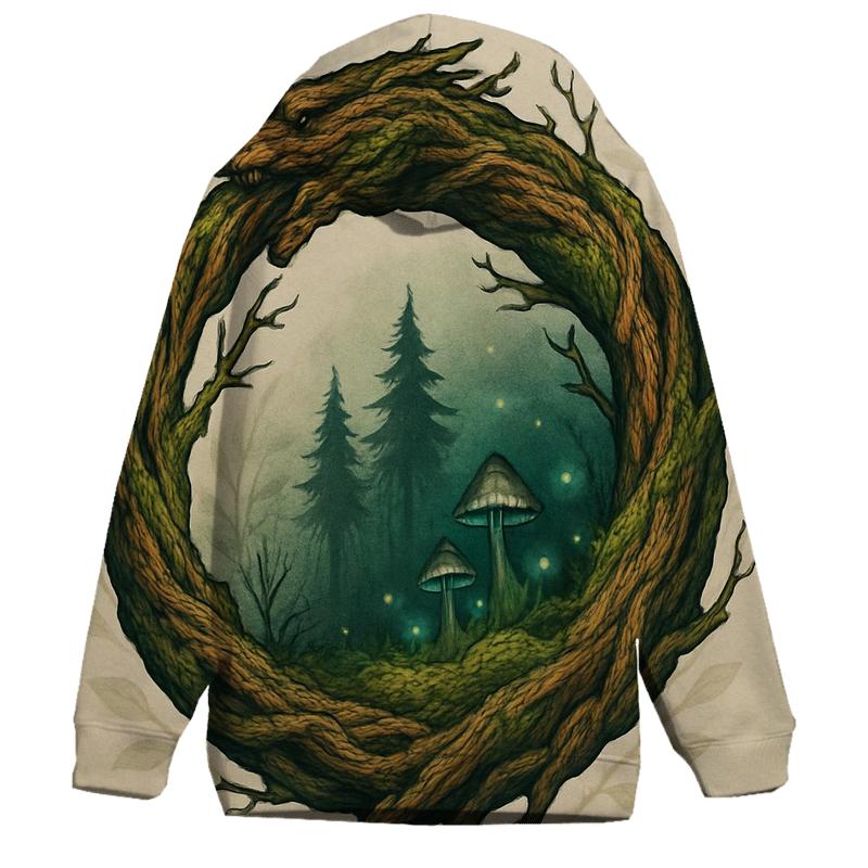 Forest Roots Ouroboros Portal premium hoodies