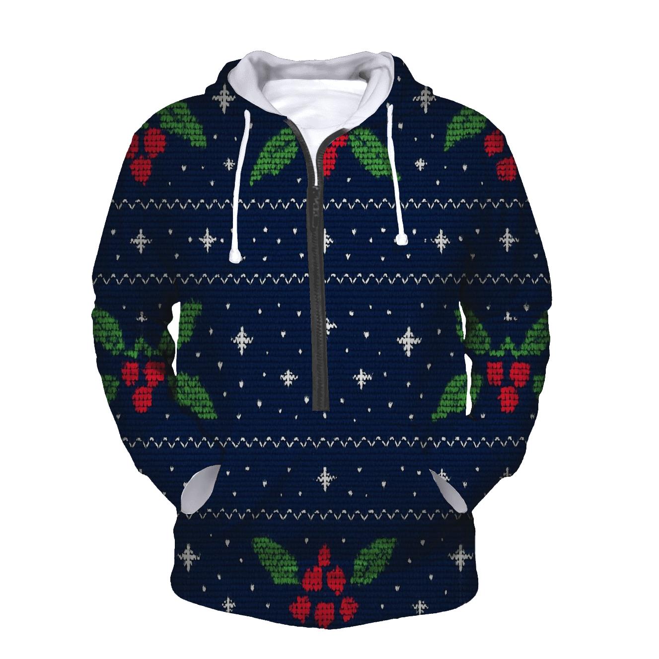 Midnight Mistletoe Galaxy Bands Design hoodie designs