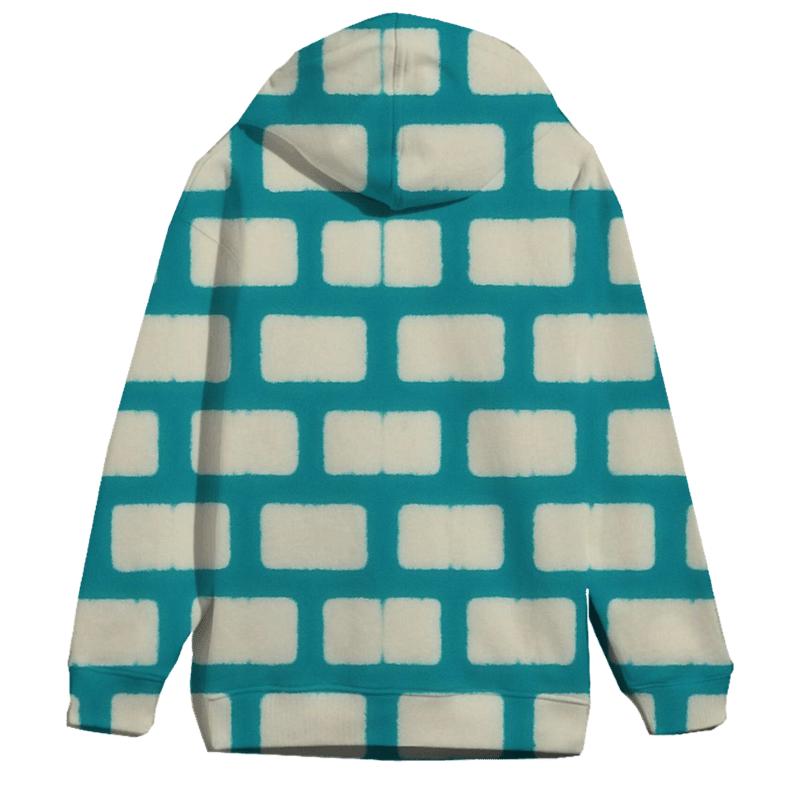 Itajime Windowpane Skyline hoodies fashion