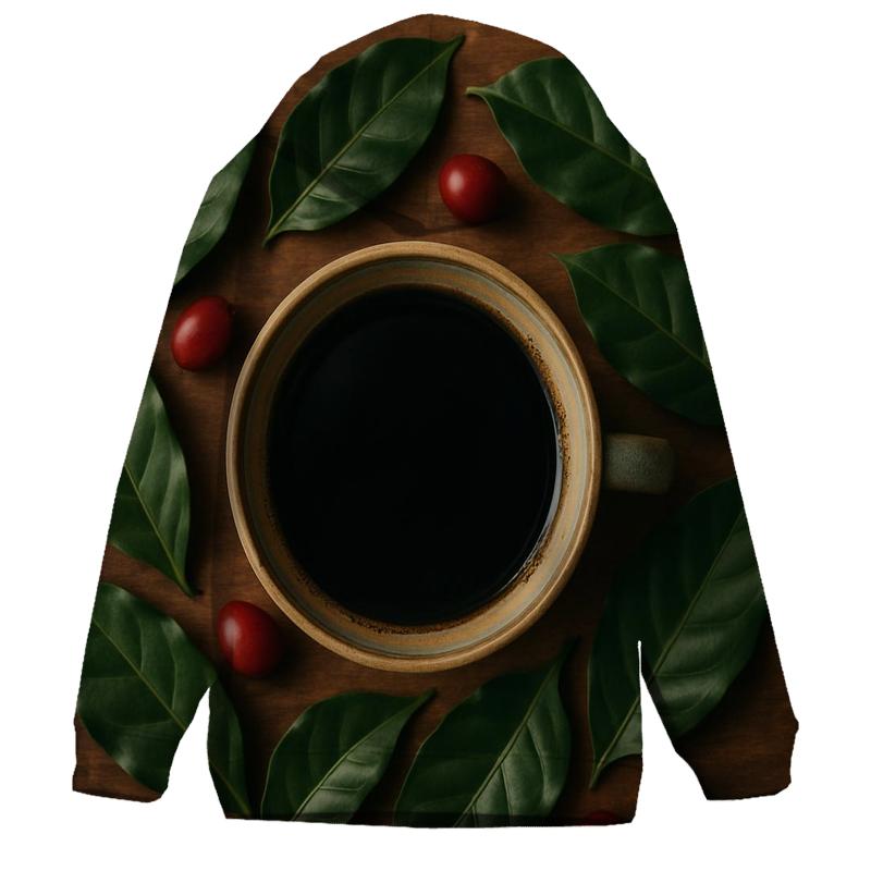 Forest Roast Leaf Cup graphic hoodies
