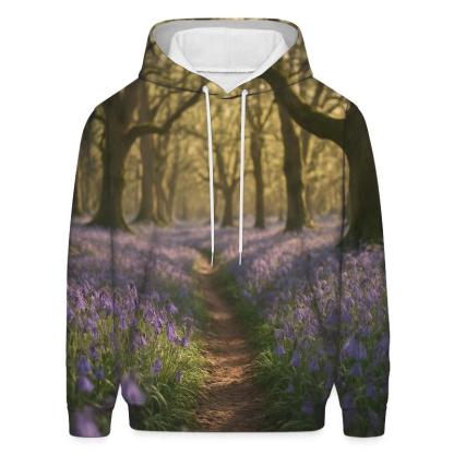 Bluebells In Ancient Woodland Hollow pullover hoodies