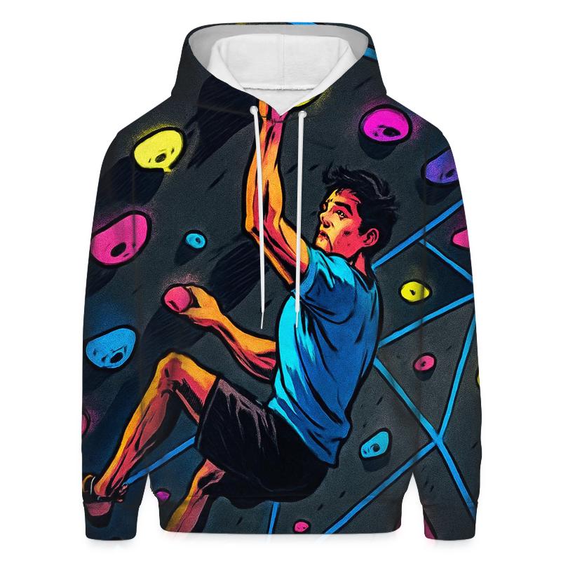 Neon Indoor Climbing Wall hoodie styles