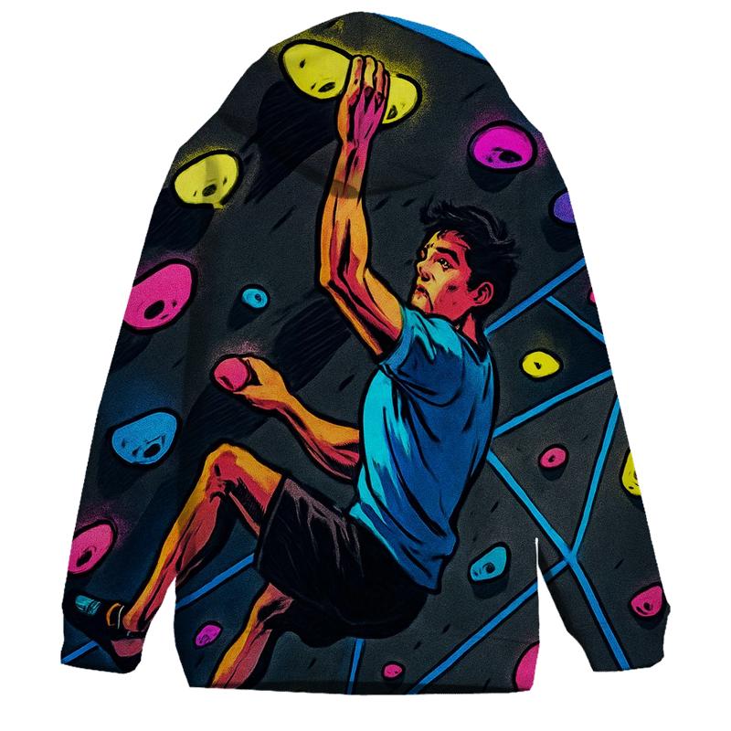 Neon Indoor Climbing Wall hoodie styles