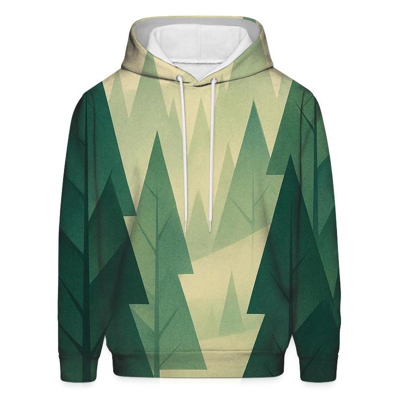 Geometric Forest Echo pullover hoodies