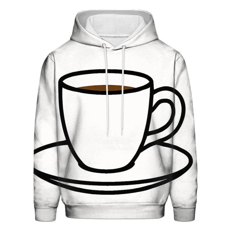 Minimal Espresso Line Study premium hoodies