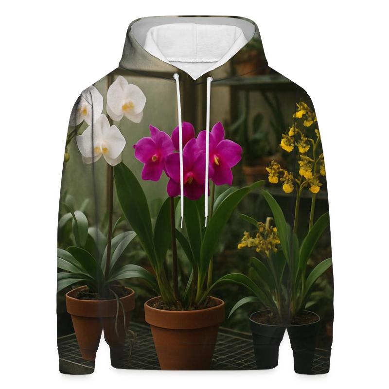 Orchid Collection In Home Greenhouse hoodie styles