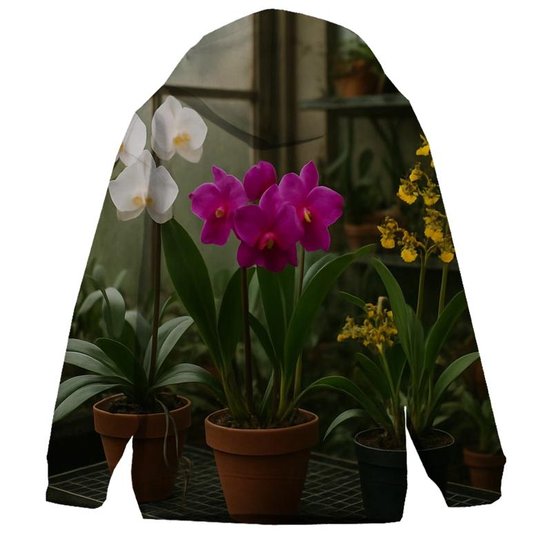 Orchid Collection In Home Greenhouse hoodie styles